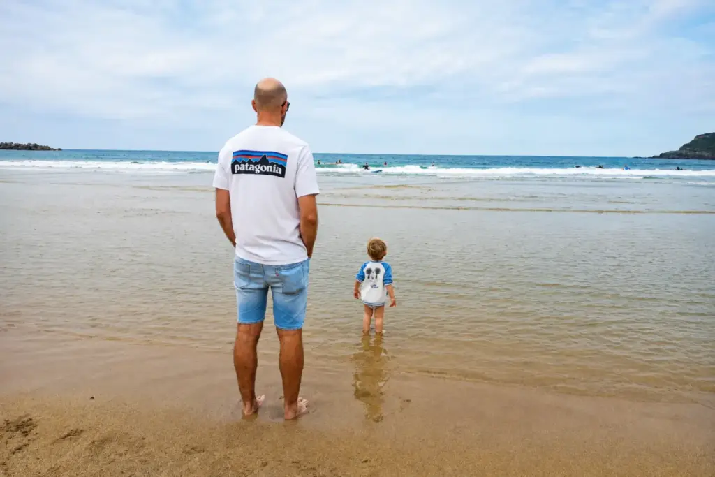 Una giornata alla spiaggia zurriola con bambini